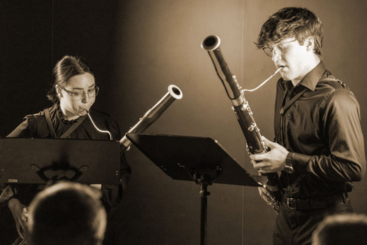 Koncert muzyki klasycznej w wykonaniu Jana Borejki i Yulii Tsiutsiury – duetu fagotowego.
