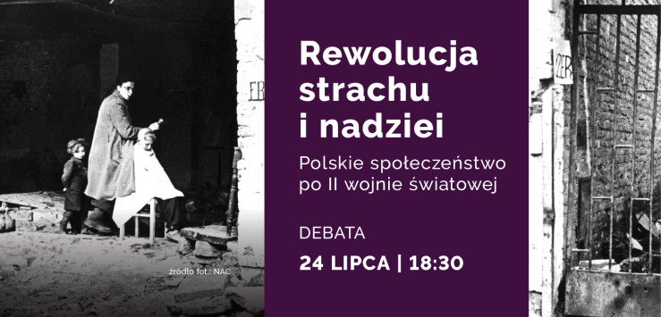 Zdjęcie ilustracyjne do tematu debaty - prowizoryczny zakład fryzjerski w ruinach domu