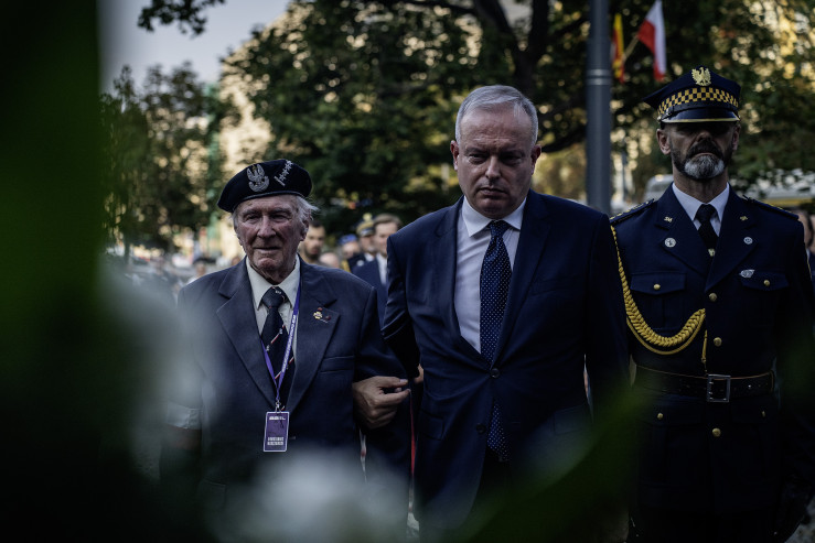 zastępca prezydenta m.st. Warszawy Tomasz Mencina odczytał list prezydenta Rafała Trzaskowskiego.