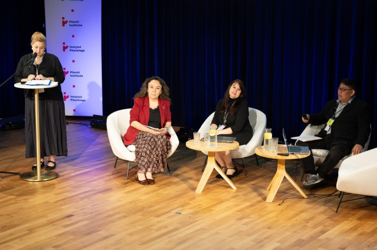 Panel dyskusyjny podczas międzynarodowej konferencji poświęconej historii sowieckiej Azji Centralnej w Instytucie Pileckiego.
